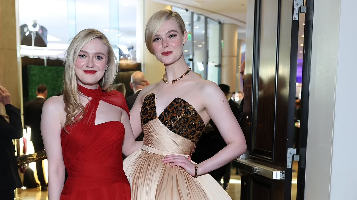 Elle Fanning Bersiap dengan Saudari Dakota untuk Golden Globes 2025